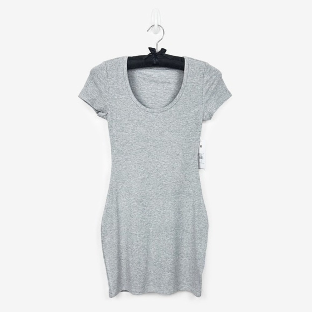 Spiritual Gangster Celine Scoop Neck Dress Size S Heather Gray Lounge Athleisure